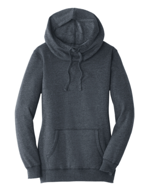 district women's lightweight fleece hoodie