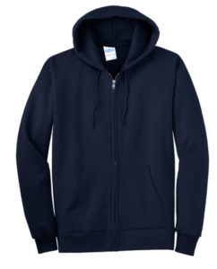 Port & Company men's tall fleece full zip hoodie