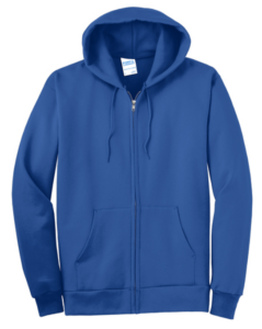 Port & Company men's tall fleece full zip hoodie