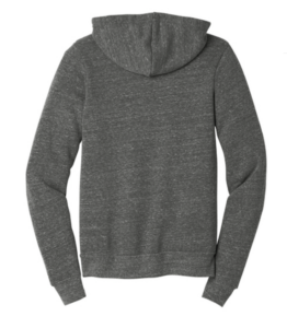 unisex triblend full zip hoodie