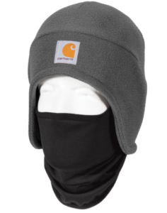 2-in-1 fleece hat and face mask