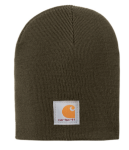 acrylic rib knit beanie
