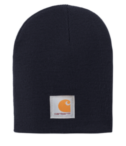 acrylic rib knit beanie