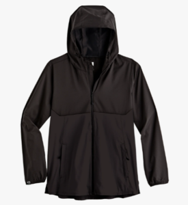women's full zip hooded windbreaker