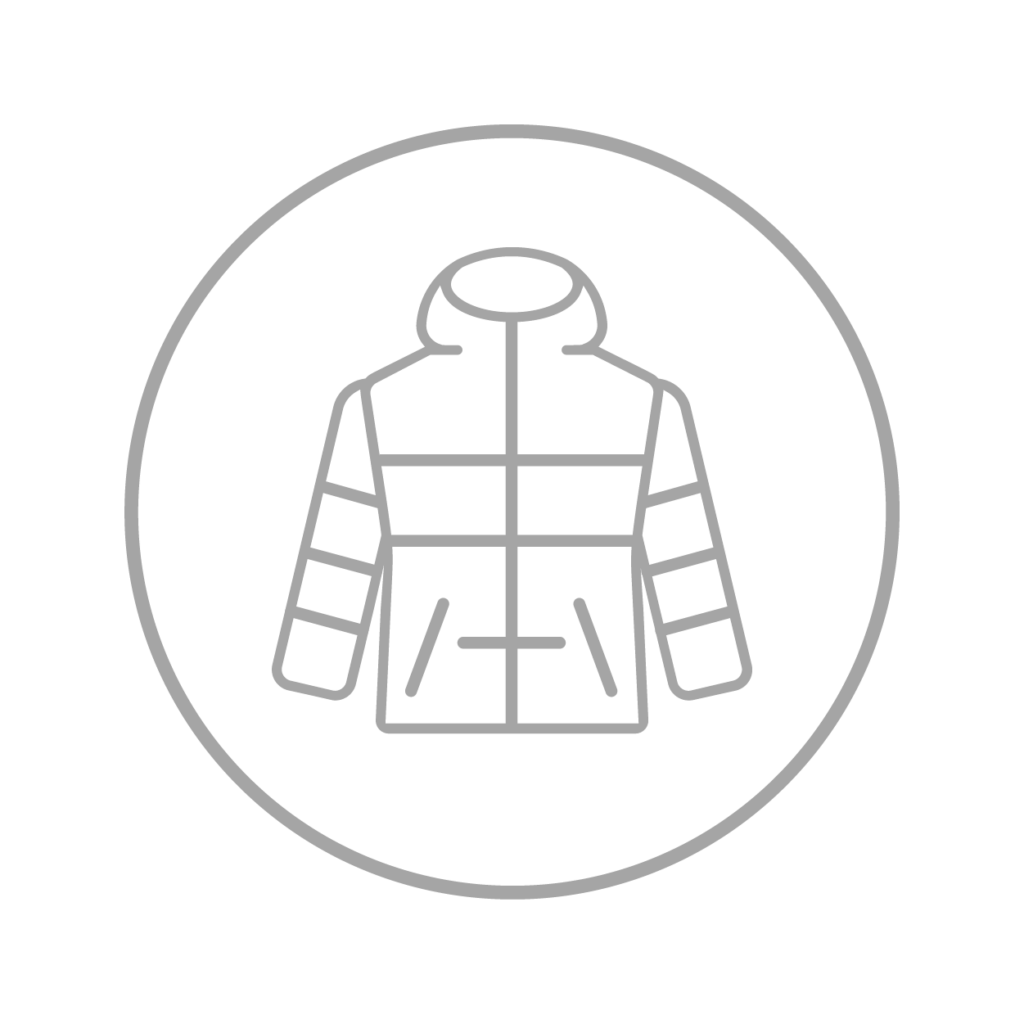Outerwear icon with a jacket