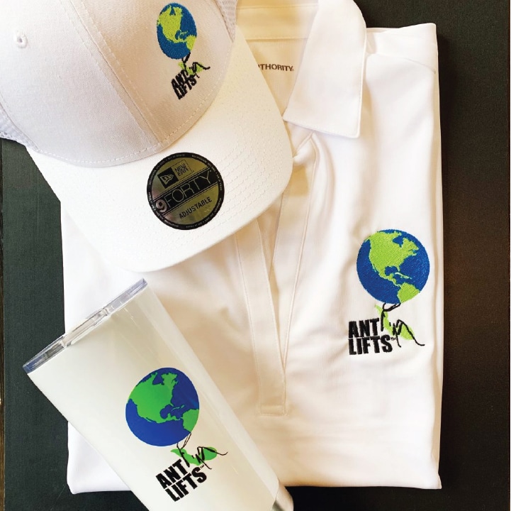 Ant Lifts - Branded Hat, Branded Polo, Branded Coffee Mug Tumbler