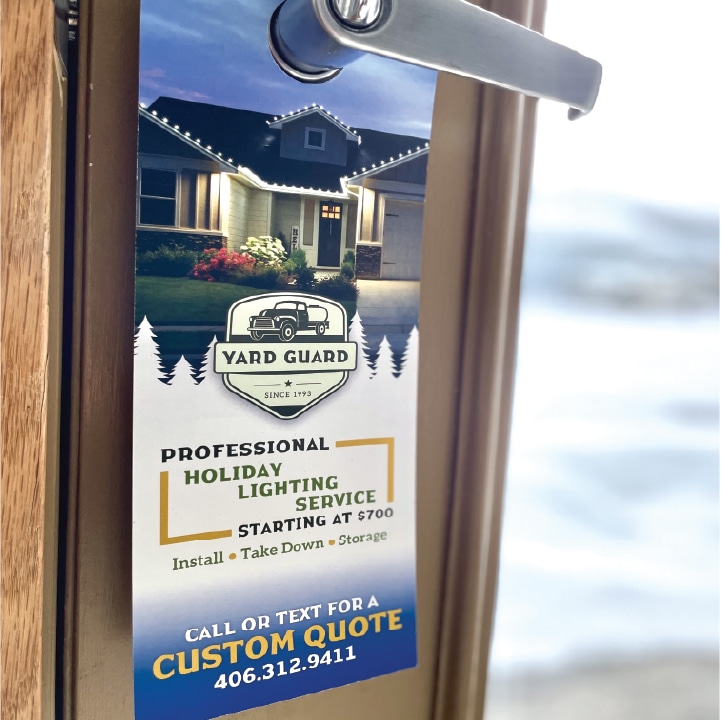 Yard Guard - Custom Branded Door Hanger, Design & Printing